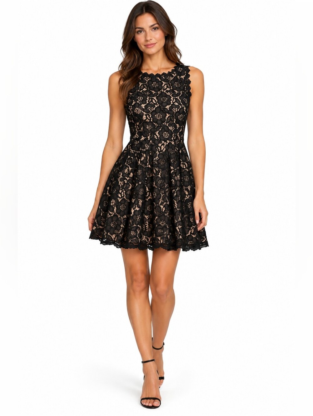 City Studio Replen Lace Dress
